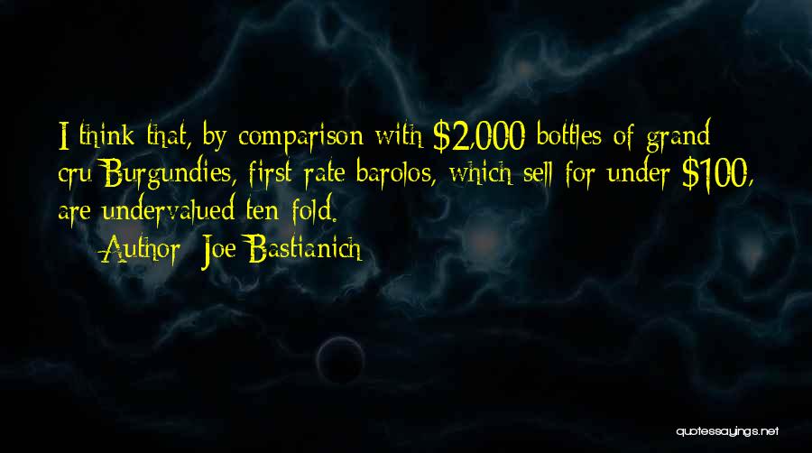 Joe Bastianich Quotes: I Think That, By Comparison With $2,000 Bottles Of Grand Cru Burgundies, First-rate Barolos, Which Sell For Under $100, Are