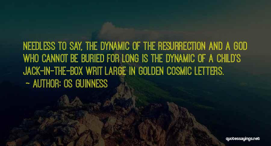 Os Guinness Quotes: Needless To Say, The Dynamic Of The Resurrection And A God Who Cannot Be Buried For Long Is The Dynamic