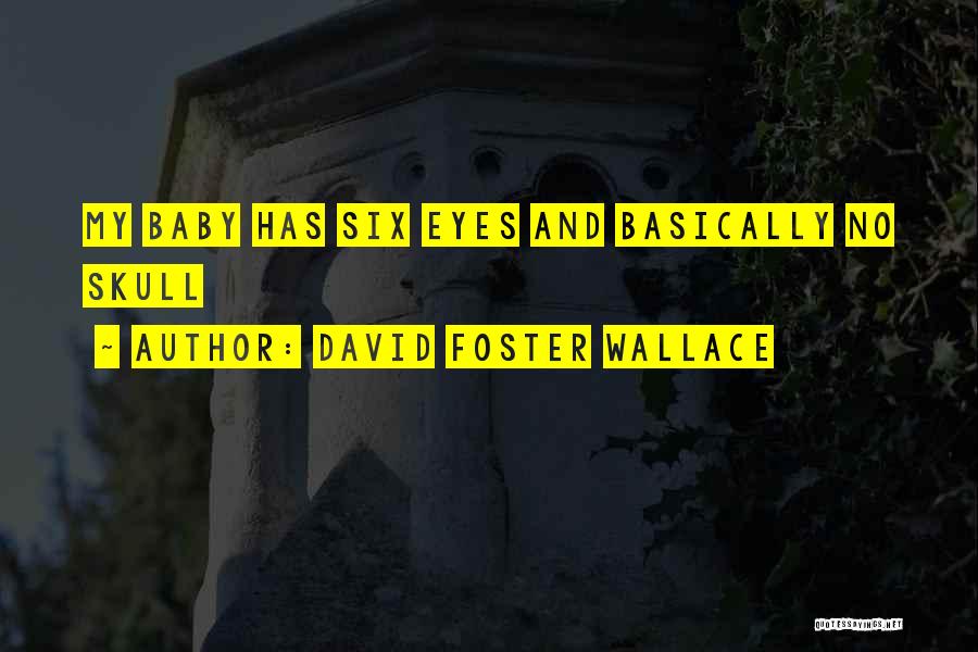 David Foster Wallace Quotes: My Baby Has Six Eyes And Basically No Skull