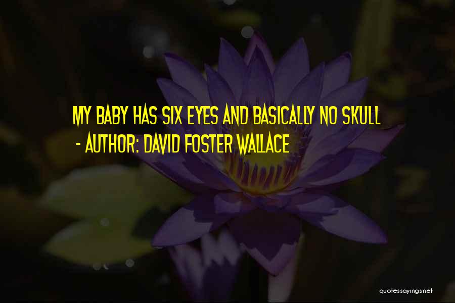 David Foster Wallace Quotes: My Baby Has Six Eyes And Basically No Skull