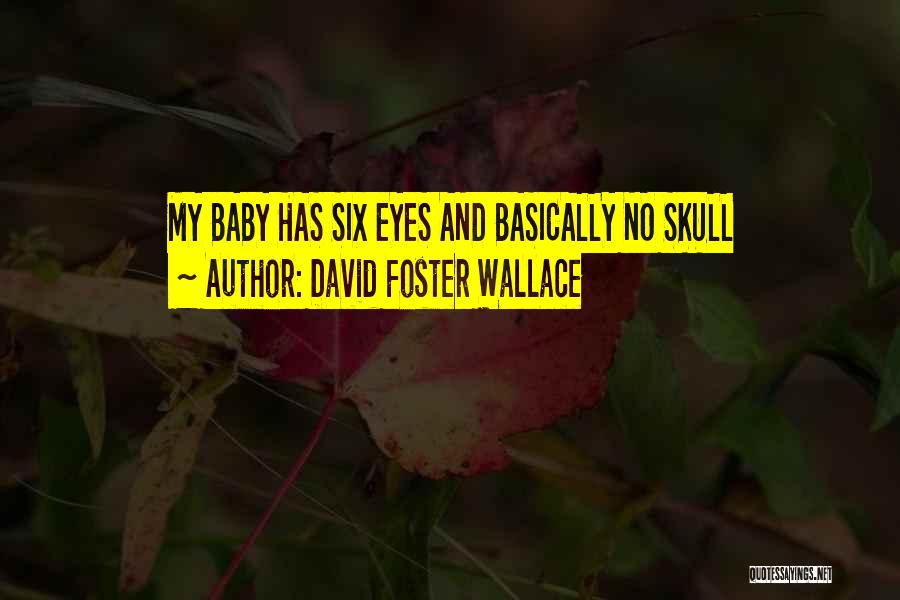 David Foster Wallace Quotes: My Baby Has Six Eyes And Basically No Skull