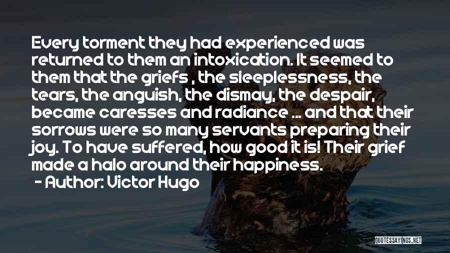 Victor Hugo Quotes: Every Torment They Had Experienced Was Returned To Them An Intoxication. It Seemed To Them That The Griefs , The