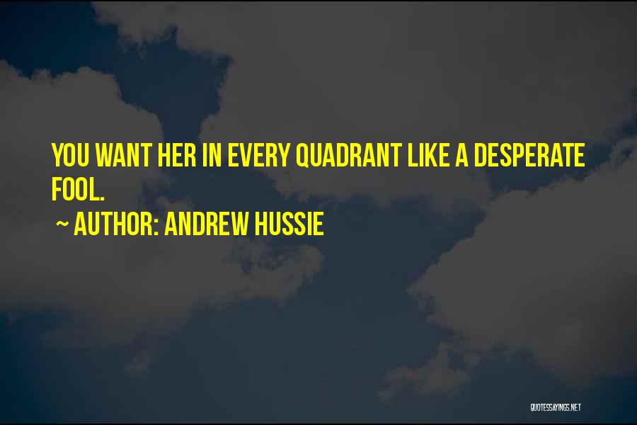 Andrew Hussie Quotes: You Want Her In Every Quadrant Like A Desperate Fool.