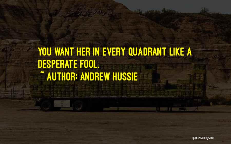Andrew Hussie Quotes: You Want Her In Every Quadrant Like A Desperate Fool.