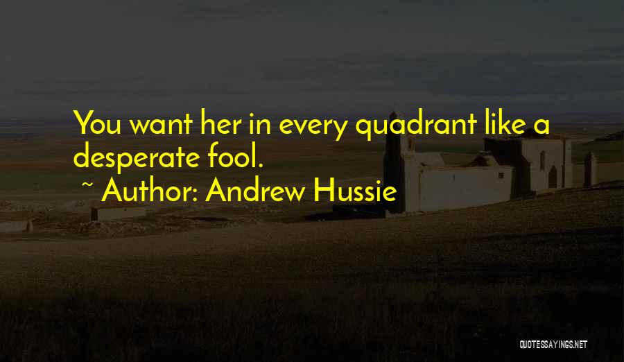 Andrew Hussie Quotes: You Want Her In Every Quadrant Like A Desperate Fool.