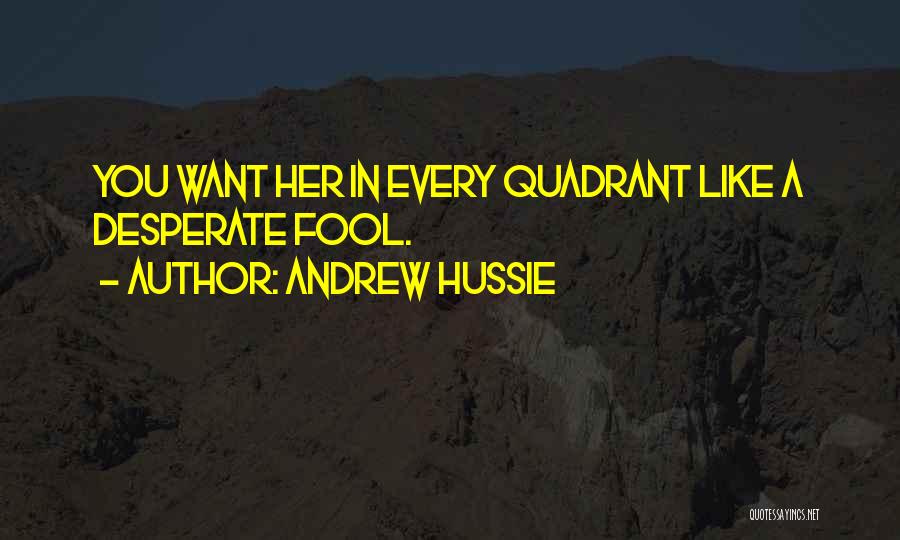 Andrew Hussie Quotes: You Want Her In Every Quadrant Like A Desperate Fool.
