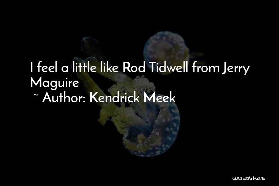 Kendrick Meek Quotes: I Feel A Little Like Rod Tidwell From Jerry Maguire