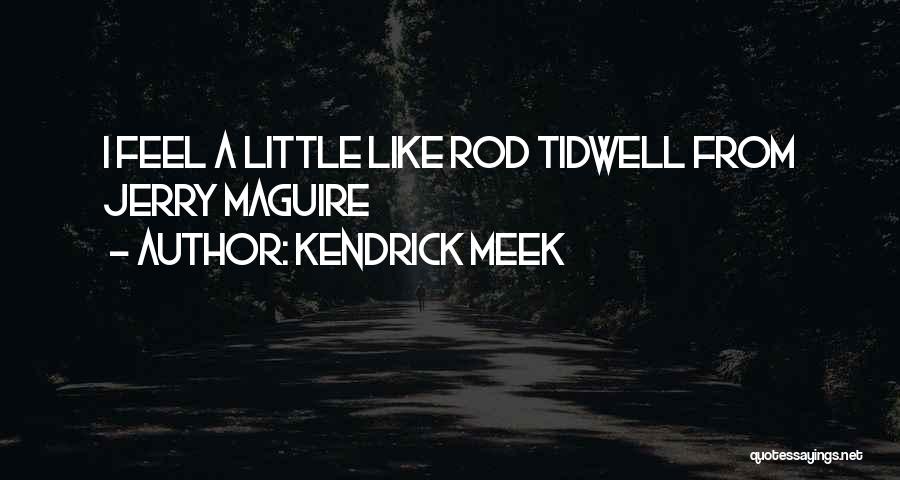 Kendrick Meek Quotes: I Feel A Little Like Rod Tidwell From Jerry Maguire