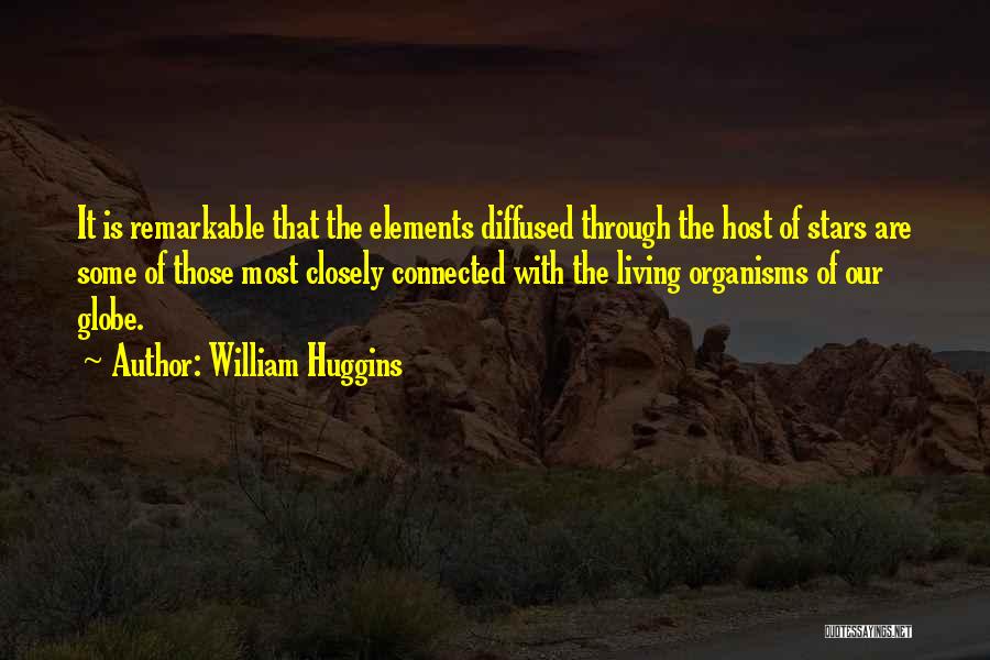 William Huggins Quotes: It Is Remarkable That The Elements Diffused Through The Host Of Stars Are Some Of Those Most Closely Connected With