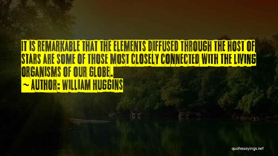 William Huggins Quotes: It Is Remarkable That The Elements Diffused Through The Host Of Stars Are Some Of Those Most Closely Connected With
