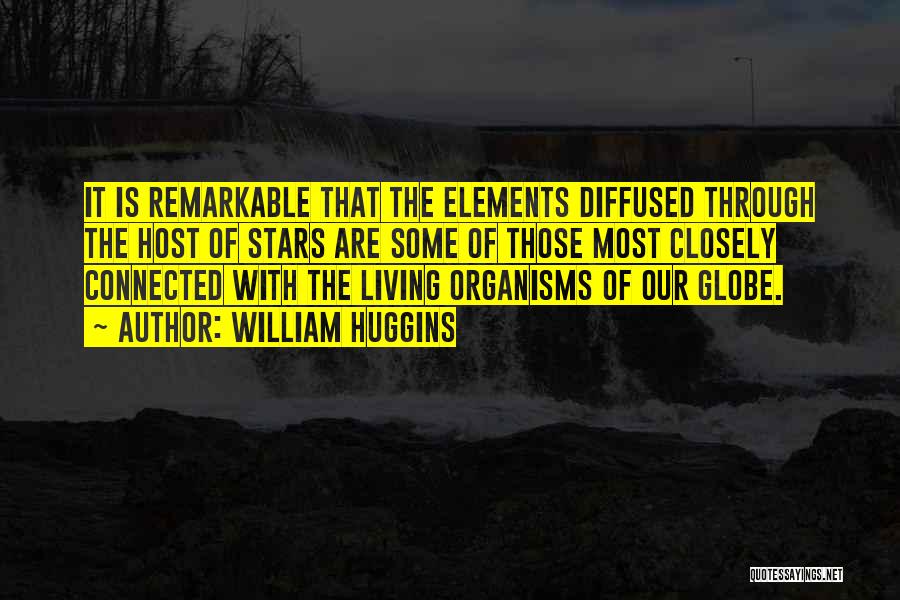 William Huggins Quotes: It Is Remarkable That The Elements Diffused Through The Host Of Stars Are Some Of Those Most Closely Connected With