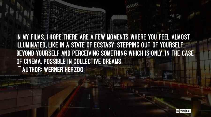 Werner Herzog Quotes: In My Films, I Hope There Are A Few Moments Where You Feel Almost Illuminated, Like In A State Of