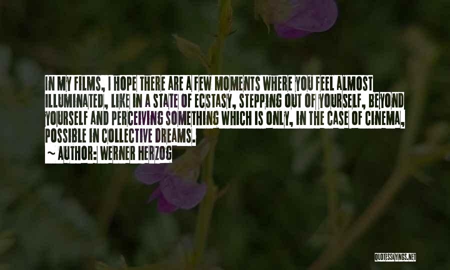 Werner Herzog Quotes: In My Films, I Hope There Are A Few Moments Where You Feel Almost Illuminated, Like In A State Of