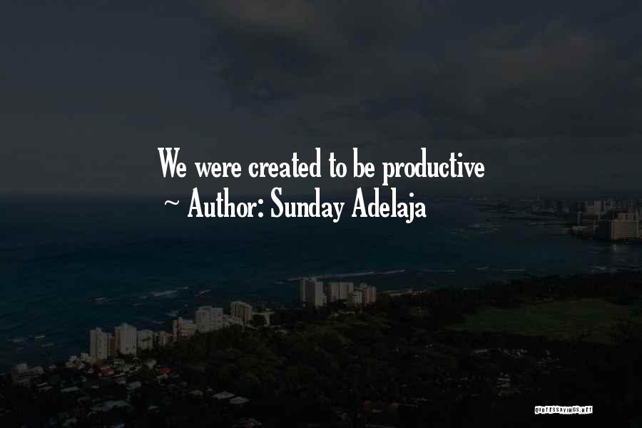 Sunday Adelaja Quotes: We Were Created To Be Productive