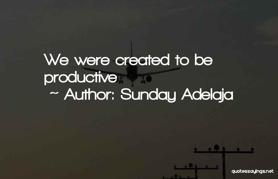 Sunday Adelaja Quotes: We Were Created To Be Productive