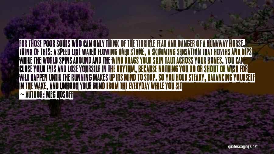 Meg Rosoff Quotes: For Those Poor Souls Who Can Only Think Of The Terrible Fear And Danger Of A Runaway Horse, Think Of