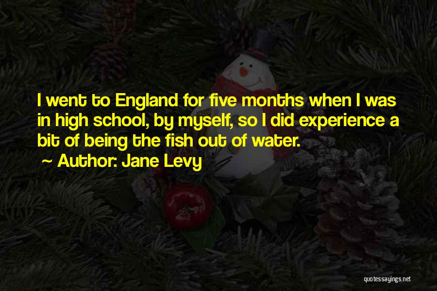 Jane Levy Quotes: I Went To England For Five Months When I Was In High School, By Myself, So I Did Experience A