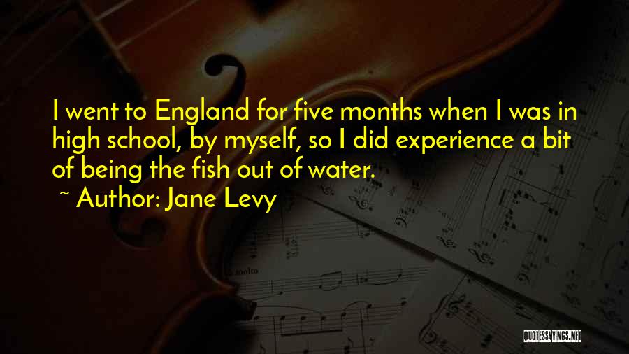 Jane Levy Quotes: I Went To England For Five Months When I Was In High School, By Myself, So I Did Experience A