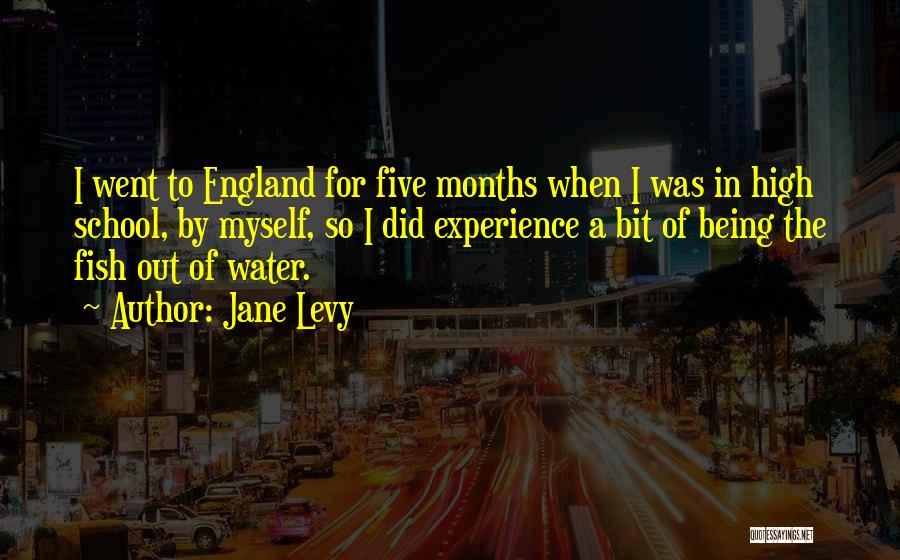 Jane Levy Quotes: I Went To England For Five Months When I Was In High School, By Myself, So I Did Experience A