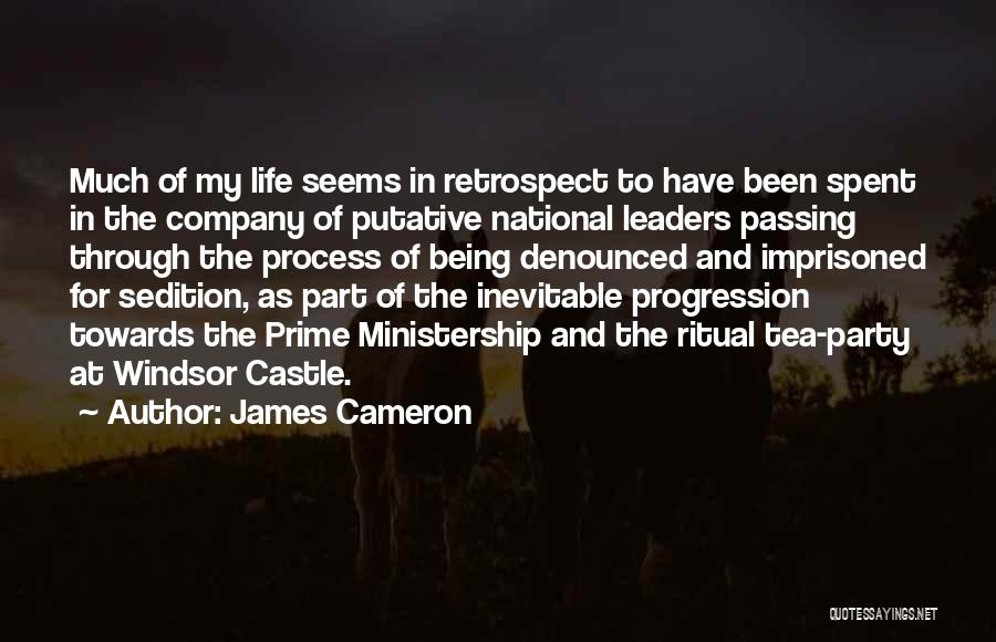 James Cameron Quotes: Much Of My Life Seems In Retrospect To Have Been Spent In The Company Of Putative National Leaders Passing Through