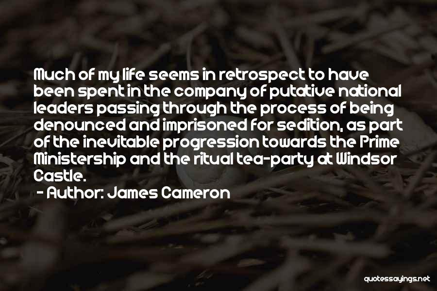 James Cameron Quotes: Much Of My Life Seems In Retrospect To Have Been Spent In The Company Of Putative National Leaders Passing Through