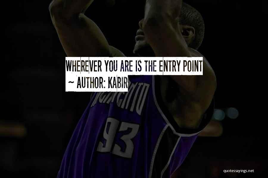 Kabir Quotes: Wherever You Are Is The Entry Point