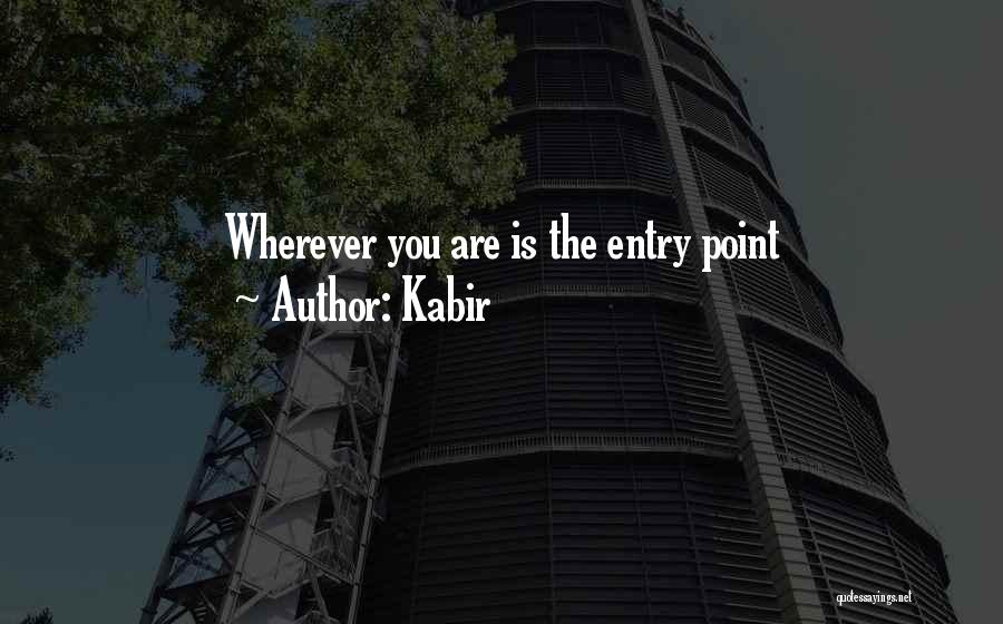 Kabir Quotes: Wherever You Are Is The Entry Point