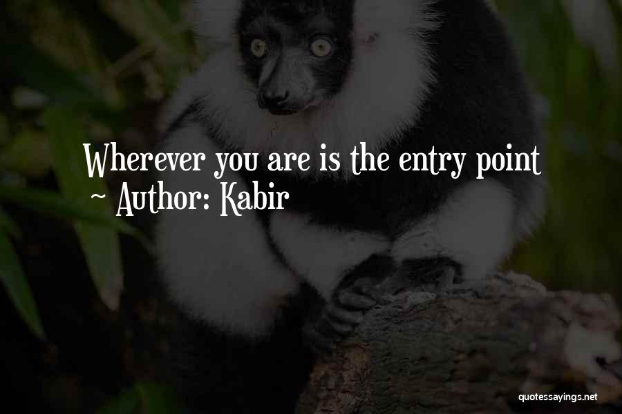 Kabir Quotes: Wherever You Are Is The Entry Point