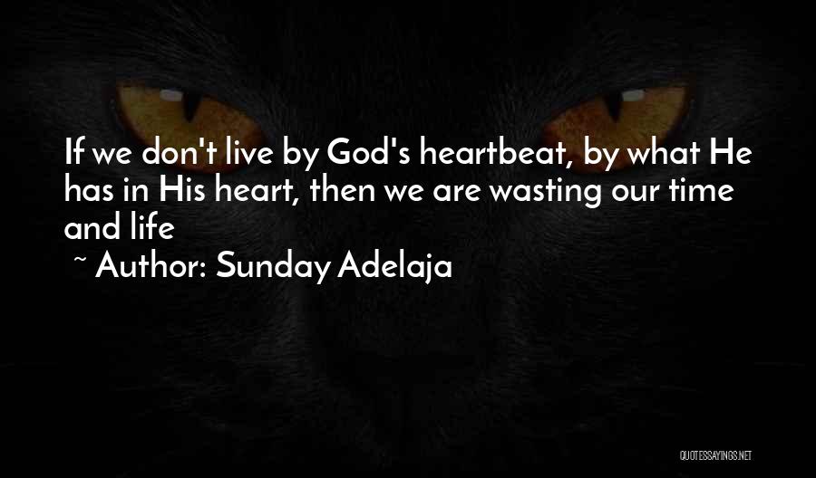 Sunday Adelaja Quotes: If We Don't Live By God's Heartbeat, By What He Has In His Heart, Then We Are Wasting Our Time