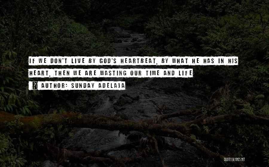 Sunday Adelaja Quotes: If We Don't Live By God's Heartbeat, By What He Has In His Heart, Then We Are Wasting Our Time