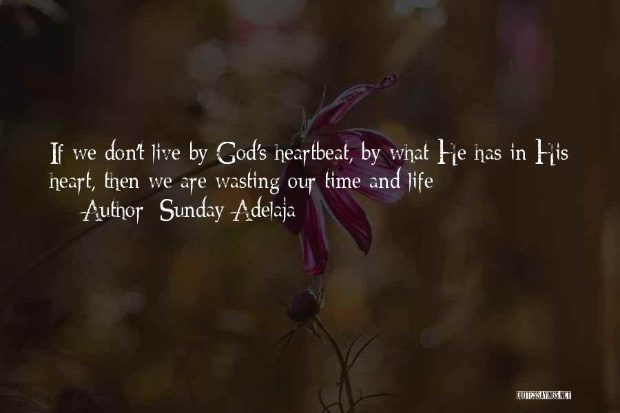Sunday Adelaja Quotes: If We Don't Live By God's Heartbeat, By What He Has In His Heart, Then We Are Wasting Our Time