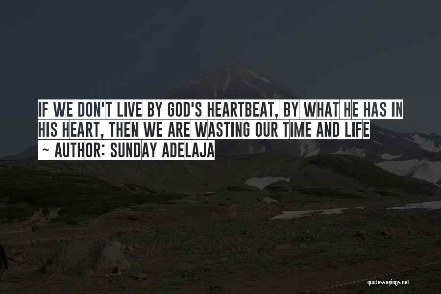 Sunday Adelaja Quotes: If We Don't Live By God's Heartbeat, By What He Has In His Heart, Then We Are Wasting Our Time