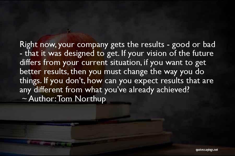 Tom Northup Quotes: Right Now, Your Company Gets The Results - Good Or Bad - That It Was Designed To Get. If Your