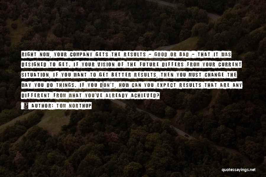 Tom Northup Quotes: Right Now, Your Company Gets The Results - Good Or Bad - That It Was Designed To Get. If Your