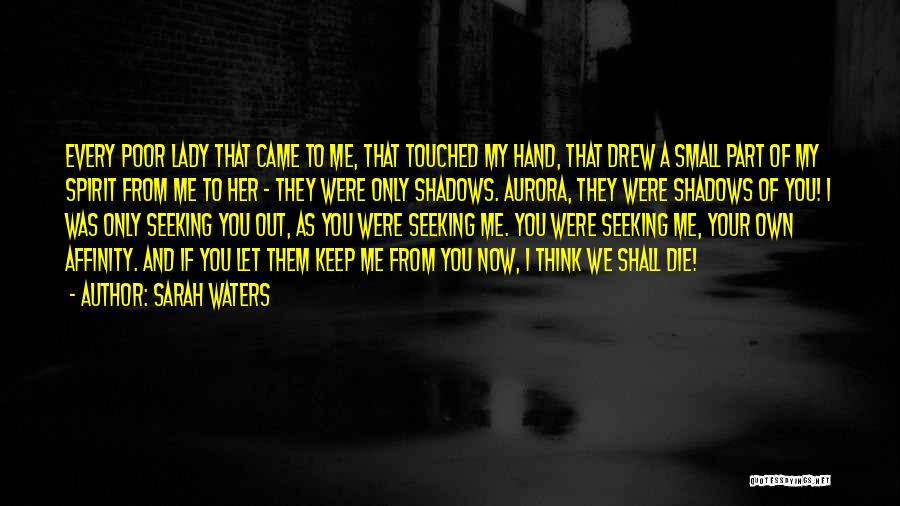 Sarah Waters Quotes: Every Poor Lady That Came To Me, That Touched My Hand, That Drew A Small Part Of My Spirit From