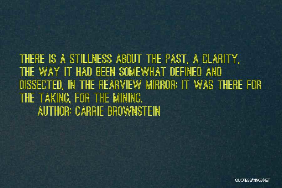 Carrie Brownstein Quotes: There Is A Stillness About The Past, A Clarity, The Way It Had Been Somewhat Defined And Dissected, In The