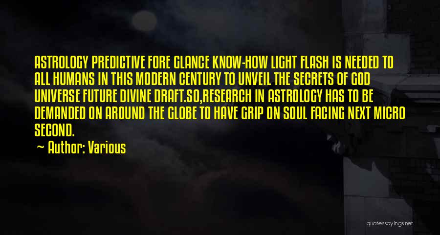 Various Quotes: Astrology Predictive Fore Glance Know-how Light Flash Is Needed To All Humans In This Modern Century To Unveil The Secrets