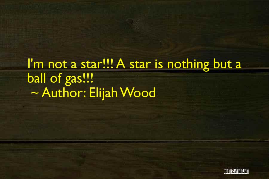 Elijah Wood Quotes: I'm Not A Star!!! A Star Is Nothing But A Ball Of Gas!!!