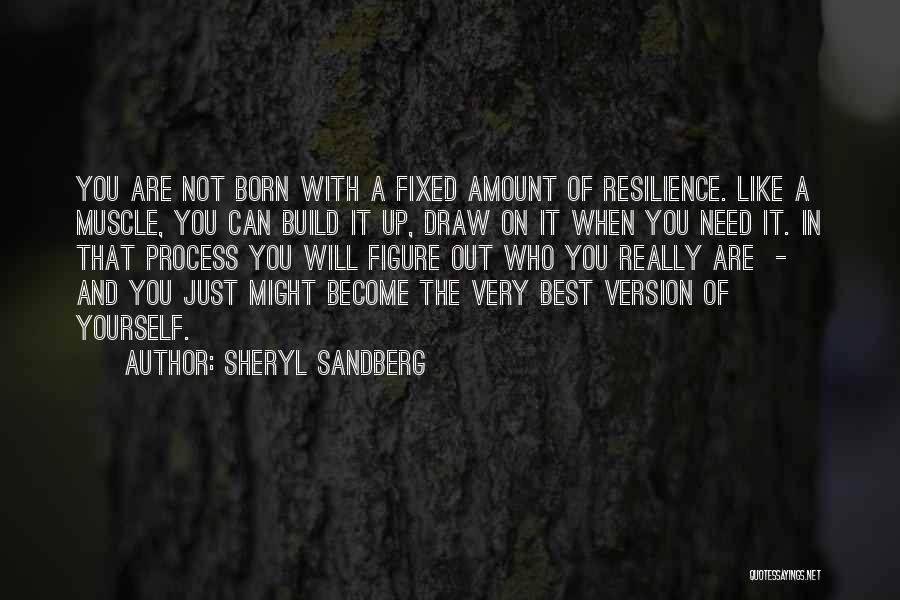Sheryl Sandberg Quotes: You Are Not Born With A Fixed Amount Of Resilience. Like A Muscle, You Can Build It Up, Draw On
