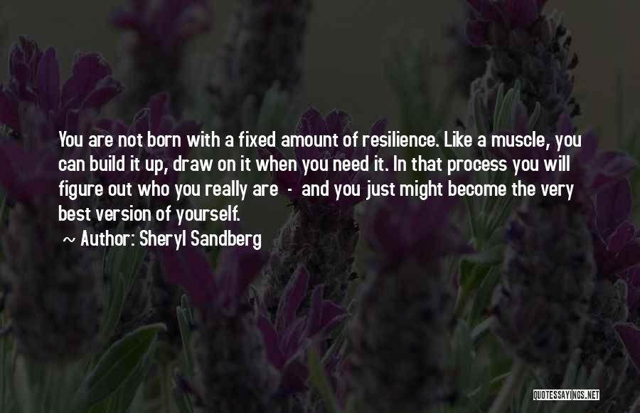 Sheryl Sandberg Quotes: You Are Not Born With A Fixed Amount Of Resilience. Like A Muscle, You Can Build It Up, Draw On