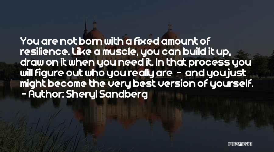 Sheryl Sandberg Quotes: You Are Not Born With A Fixed Amount Of Resilience. Like A Muscle, You Can Build It Up, Draw On