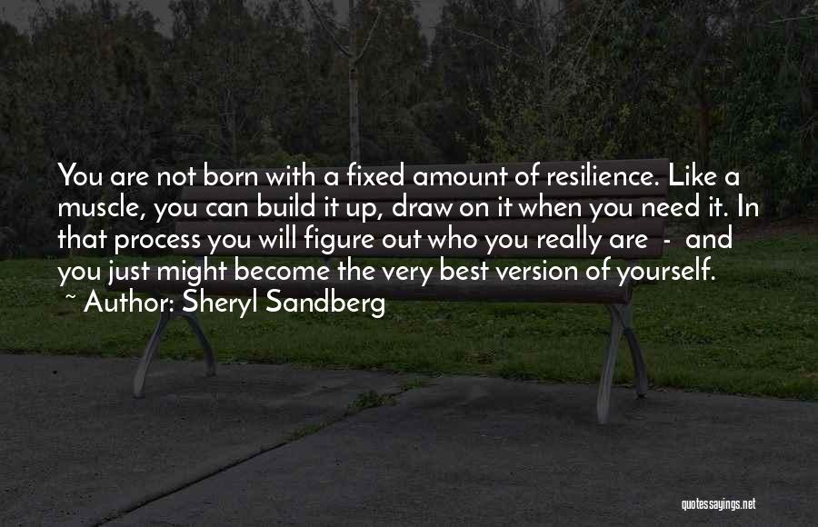 Sheryl Sandberg Quotes: You Are Not Born With A Fixed Amount Of Resilience. Like A Muscle, You Can Build It Up, Draw On