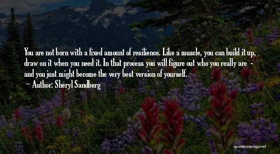 Sheryl Sandberg Quotes: You Are Not Born With A Fixed Amount Of Resilience. Like A Muscle, You Can Build It Up, Draw On