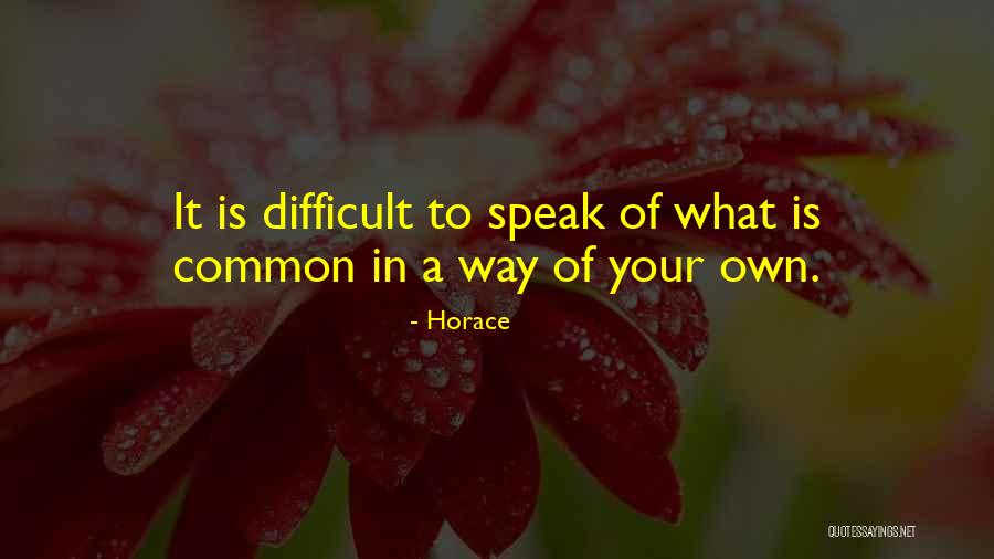 10815 Quotes By Horace