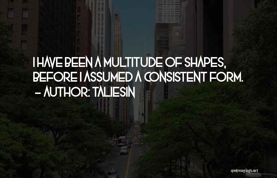 Taliesin Quotes: I Have Been A Multitude Of Shapes, Before I Assumed A Consistent Form.