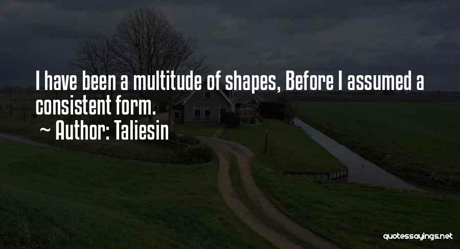 Taliesin Quotes: I Have Been A Multitude Of Shapes, Before I Assumed A Consistent Form.