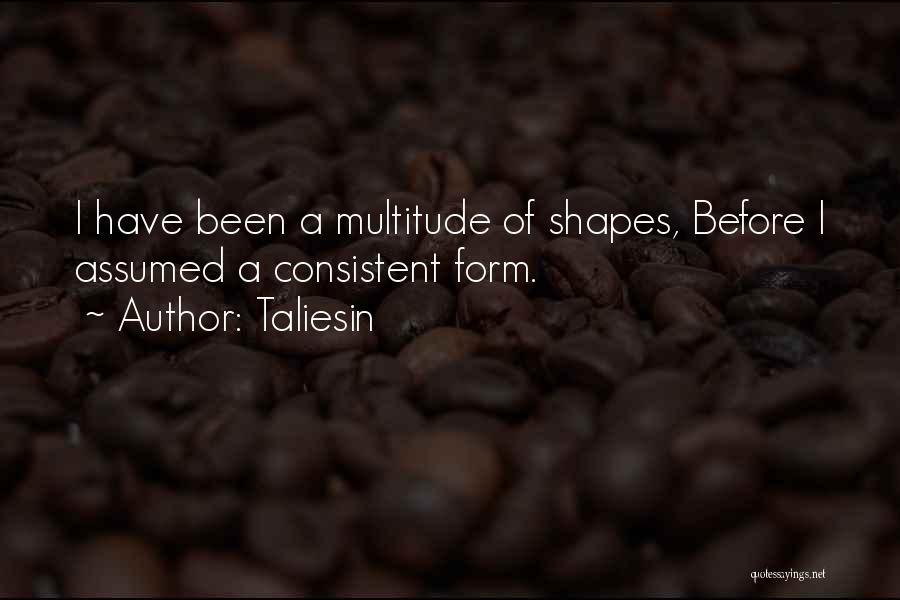 Taliesin Quotes: I Have Been A Multitude Of Shapes, Before I Assumed A Consistent Form.