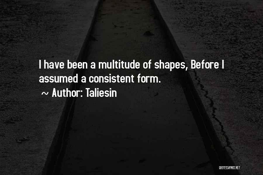 Taliesin Quotes: I Have Been A Multitude Of Shapes, Before I Assumed A Consistent Form.