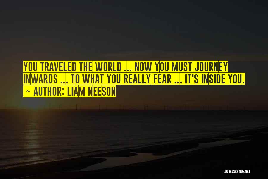 Liam Neeson Quotes: You Traveled The World ... Now You Must Journey Inwards ... To What You Really Fear ... It's Inside You.
