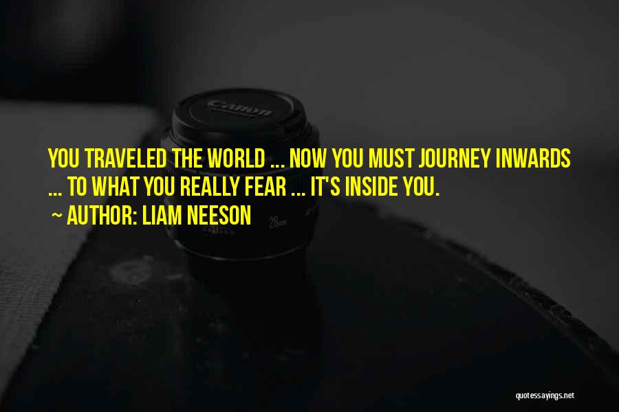 Liam Neeson Quotes: You Traveled The World ... Now You Must Journey Inwards ... To What You Really Fear ... It's Inside You.